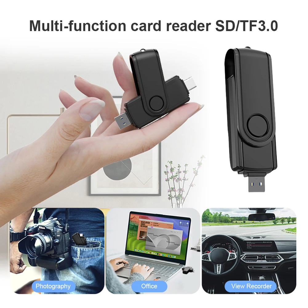 Многофункциональный кардридер USB 3,0, высокоскоростной кардридер, Usb/Tf/Sd флэш-накопитель, карта памяти для MacBook, ПК, ноутбука
