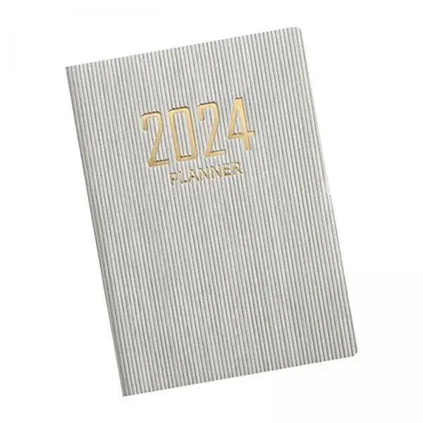 4x Work Plan Notebook Study Notebook Monthly Planner 2024 Thick Paper Diary Diary Double Sided Writing Book