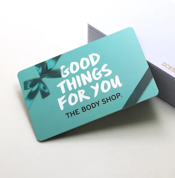 Customized design double-sided printing 0.76mm thick plastic business card blank PVC card