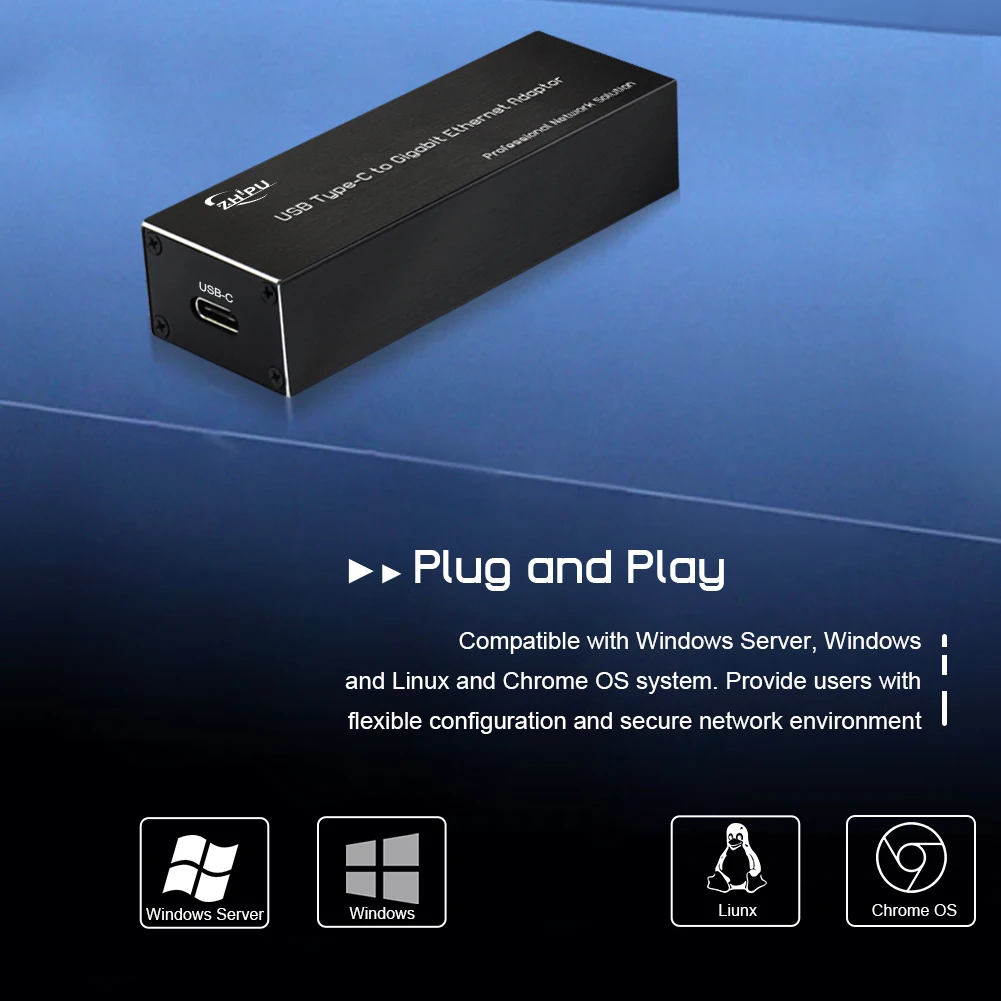 Adaptador de red USB 3,0 tipo C A SFP/RJ45 Gigabit de fibra/Ethernet, 100/1000Base-X/10/100/1000Mbp, tarjeta de red compacta NIC abierta SFP