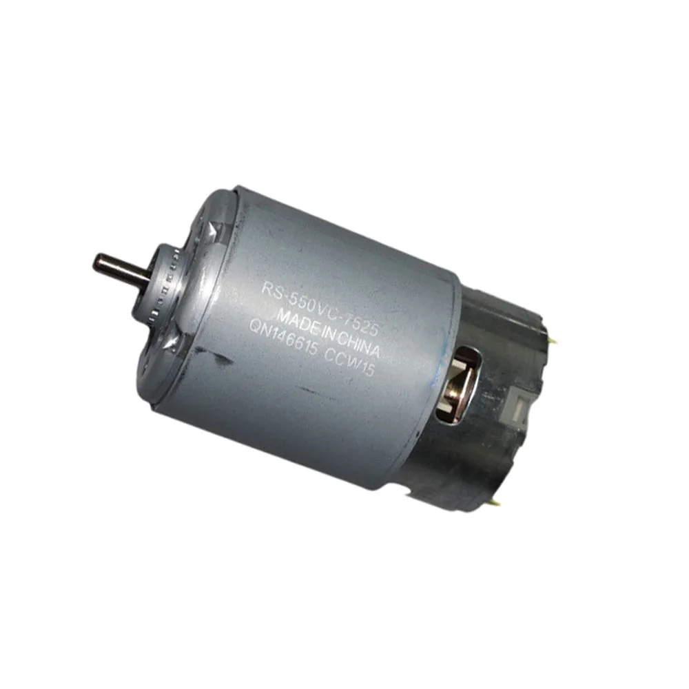 

RS-550VC-7527 DC Motor 14V 19800 RPM High Speed 550 Motor 38mm Diameter Built-in Cooling Fan Electric Power Tool Part