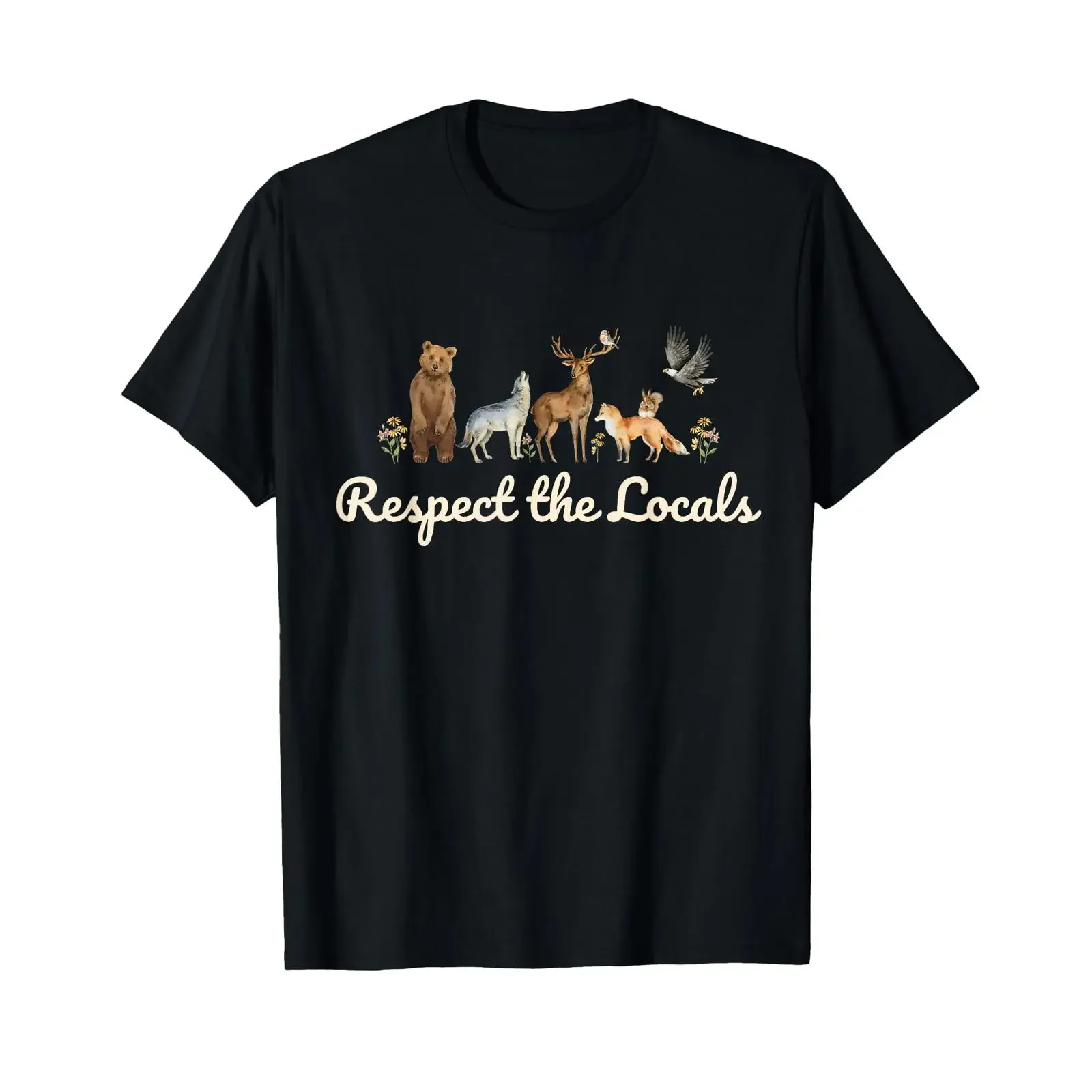 Respect The Locals Wildlife Nature Sustainable Conservation T Shirt vintage Washed Slightly Stretched fashion designer clothes