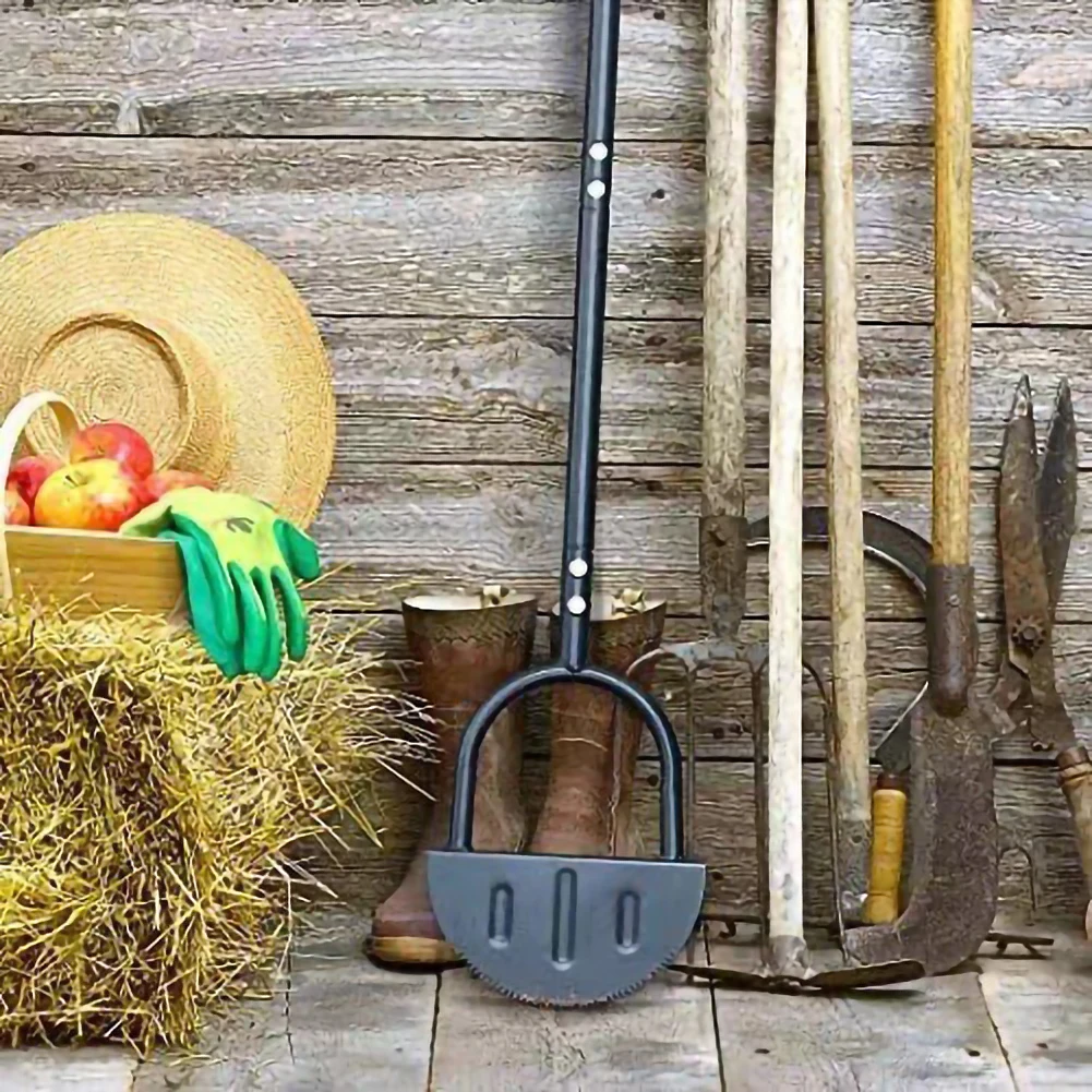 Grass Saw Cutter With T-Grip Half Moon Serrated Manual Lawn Edger Wear-resistant Reinforced Gardening for Home Garden Supplies