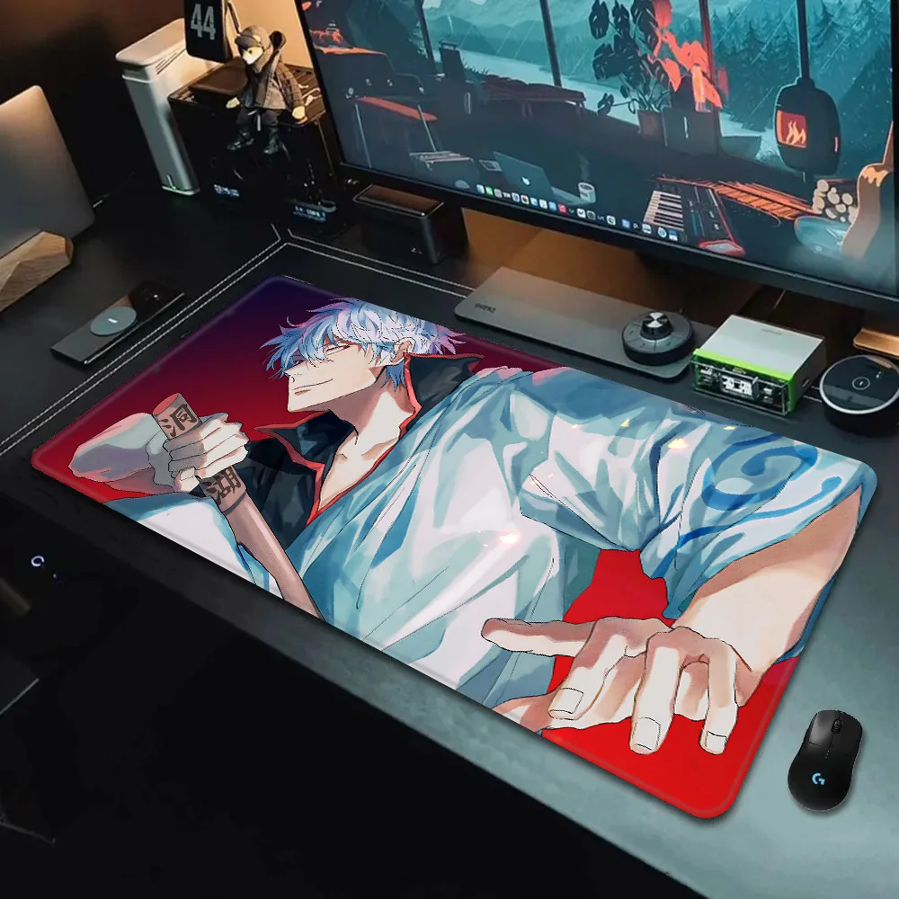 gintama Mousepad HD Printing Computer Gamers Locking Edge Non-slip Mouse Pad XXL90x40cm Keyboard PC Desk Pad