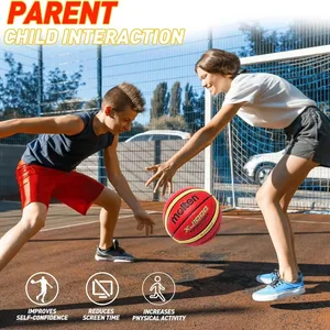 Basketball XJ1000 Size 6, 7 Internal Training/External Leather Basketball PU Resistant Wear 12 Main Basquet Sales - №6