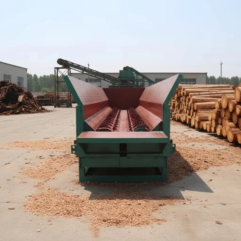 Precision Controlled High Productivity Wood Log Debarker Equipment, Industrial 7.5kW*2 Dual Motor 380V Stable Power