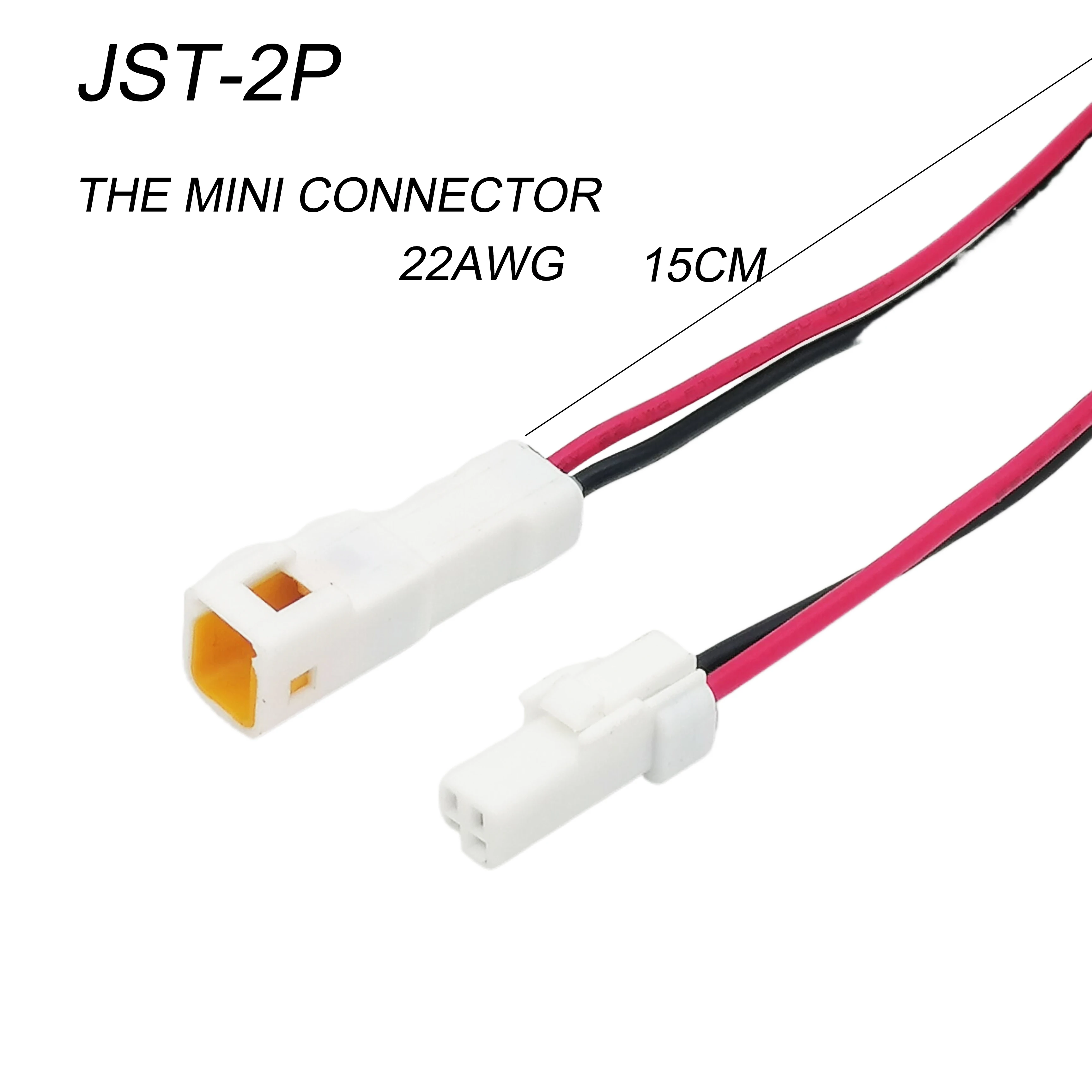 

5/10PCS 2Pin JWPF 0.7MM Auto Waterproof Electronic Micro Connector With Cable Butt Plug Wiring Harness For Benz BMW JST-02T