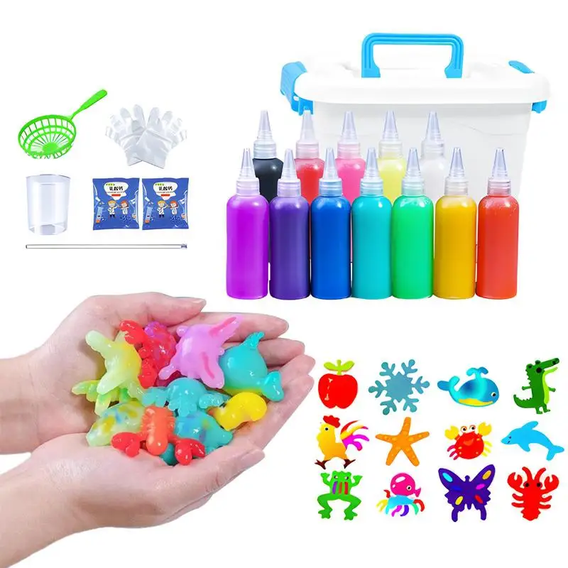 

Magic Water Elf Gel Colorful Handmade Aqua Fairy Toy Marine Animal Maker Water Elf Kit For Boys And Girls Science Learning