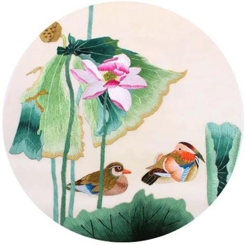 Double-Sided Su Embroidery Kit Beginner Bird and Flower Pattern Chinese Traditional Handicraft DIY Sewing Supplies