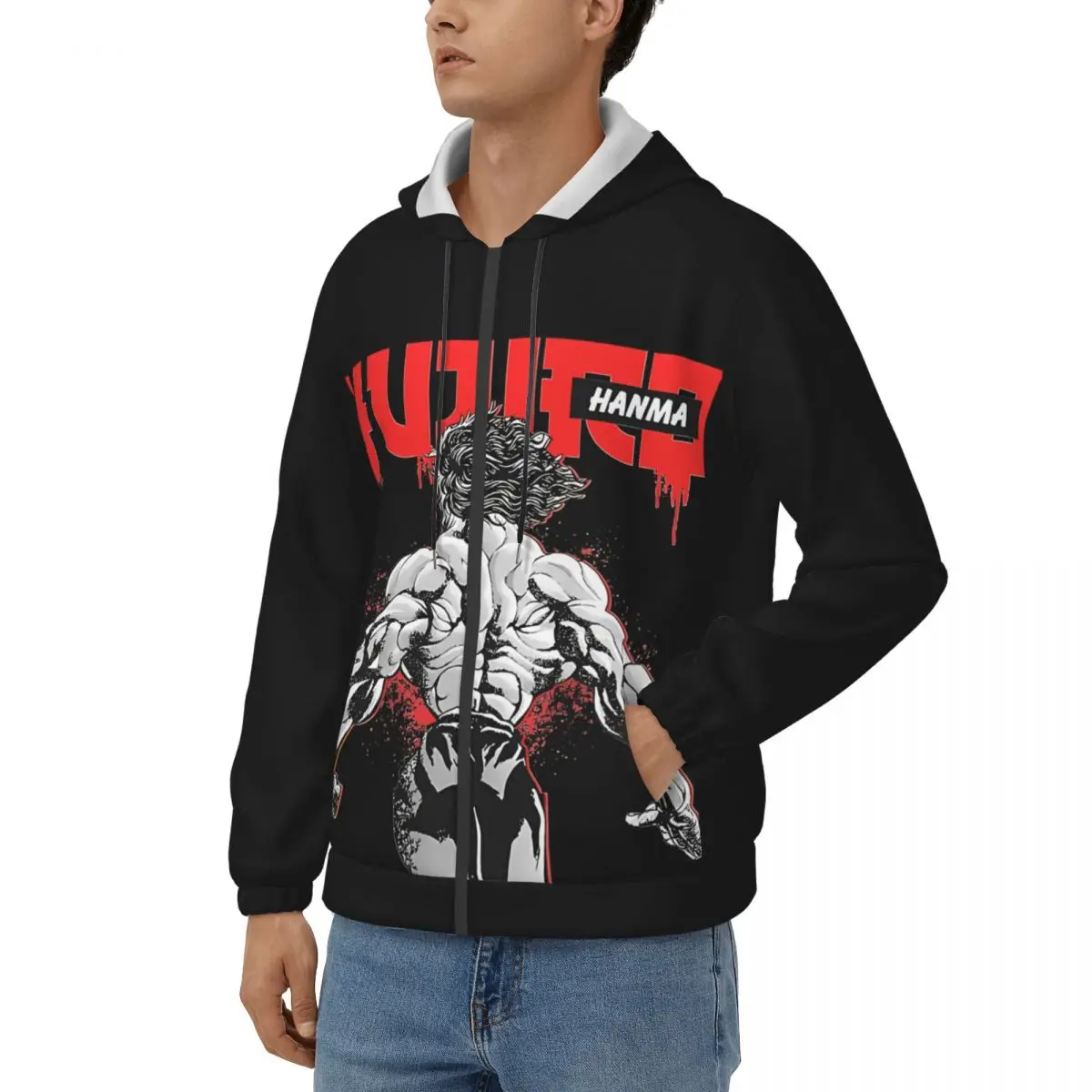 Hanma Men Hoodie Baki Hanma Clothes  Novelty Hoodies Winter