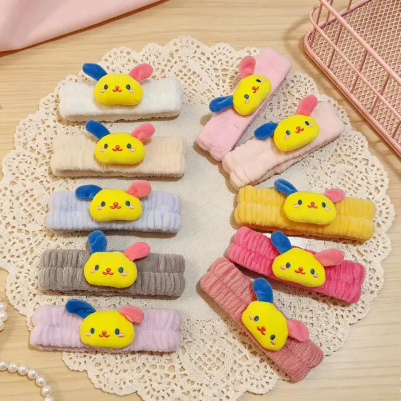 Usahana Plush Toy Hairband Cartoon Non Slip Face Wash Makeup Hairband Student Sweet Headwear Accessories Anime Peripheral Gift