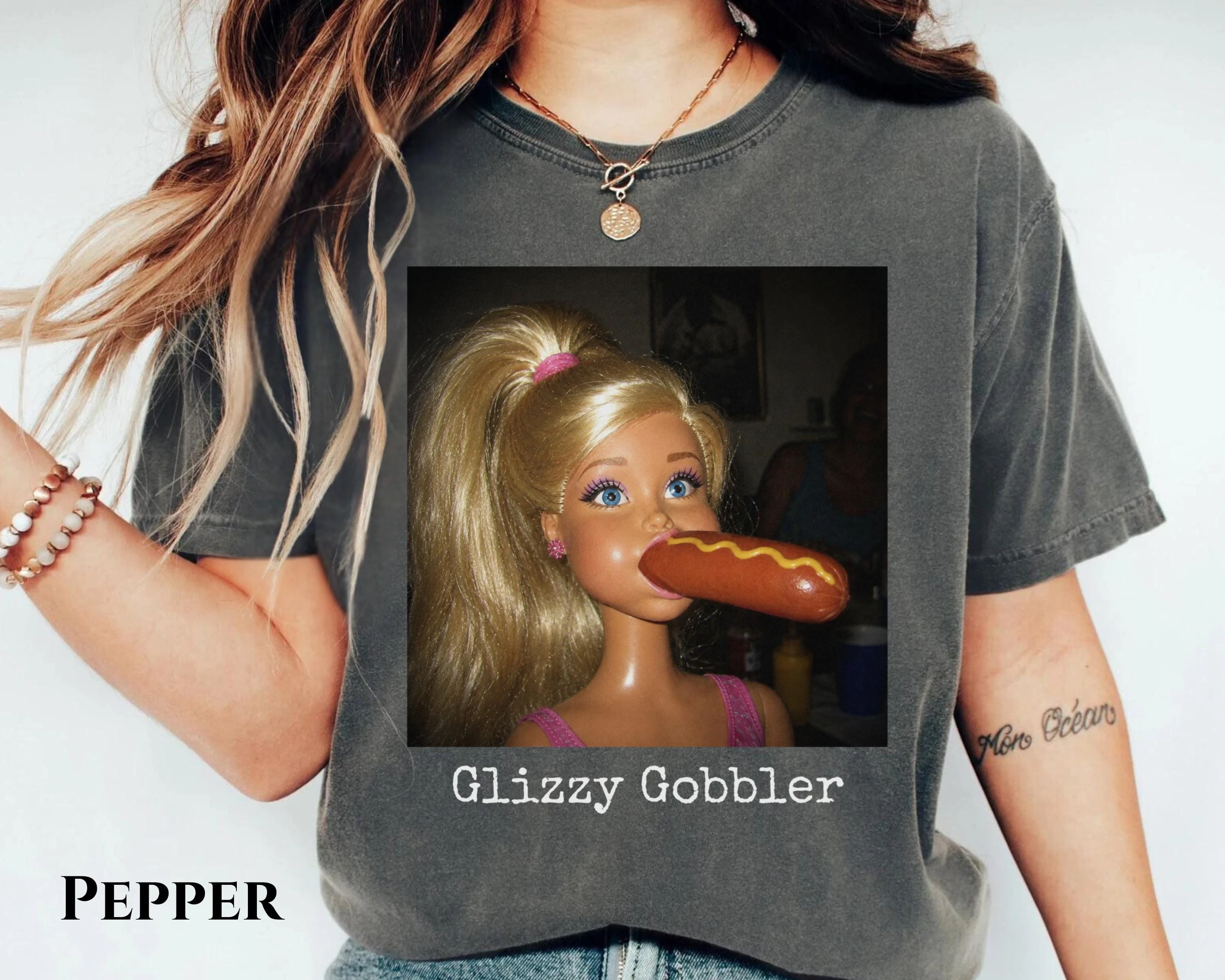 Unhinged Hot Dog Doll Meme Shirt, Funny Comfort Colors Boxy Cropped Tee, Glizzy Gobbler Shirt, Dirty Joke Graphic Tee, Gag Gift