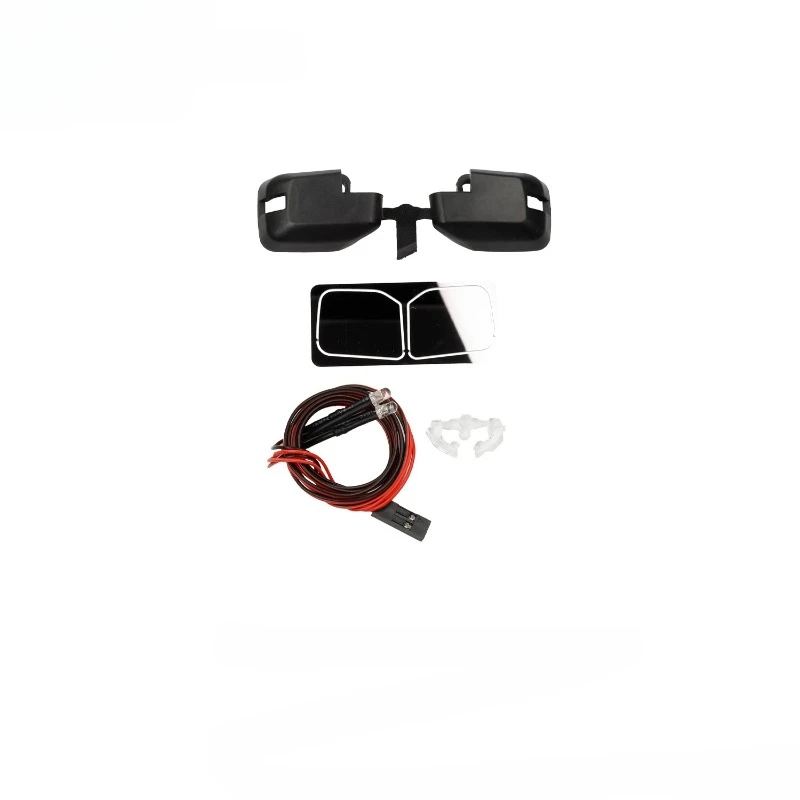 1 مجموعة محاكاة مرآة الرؤية الخلفية الخوض خرطوم ل 1/10 RC الزاحف سيارة Traxxas TRX4 جديد برونكو اكسسوارات #2