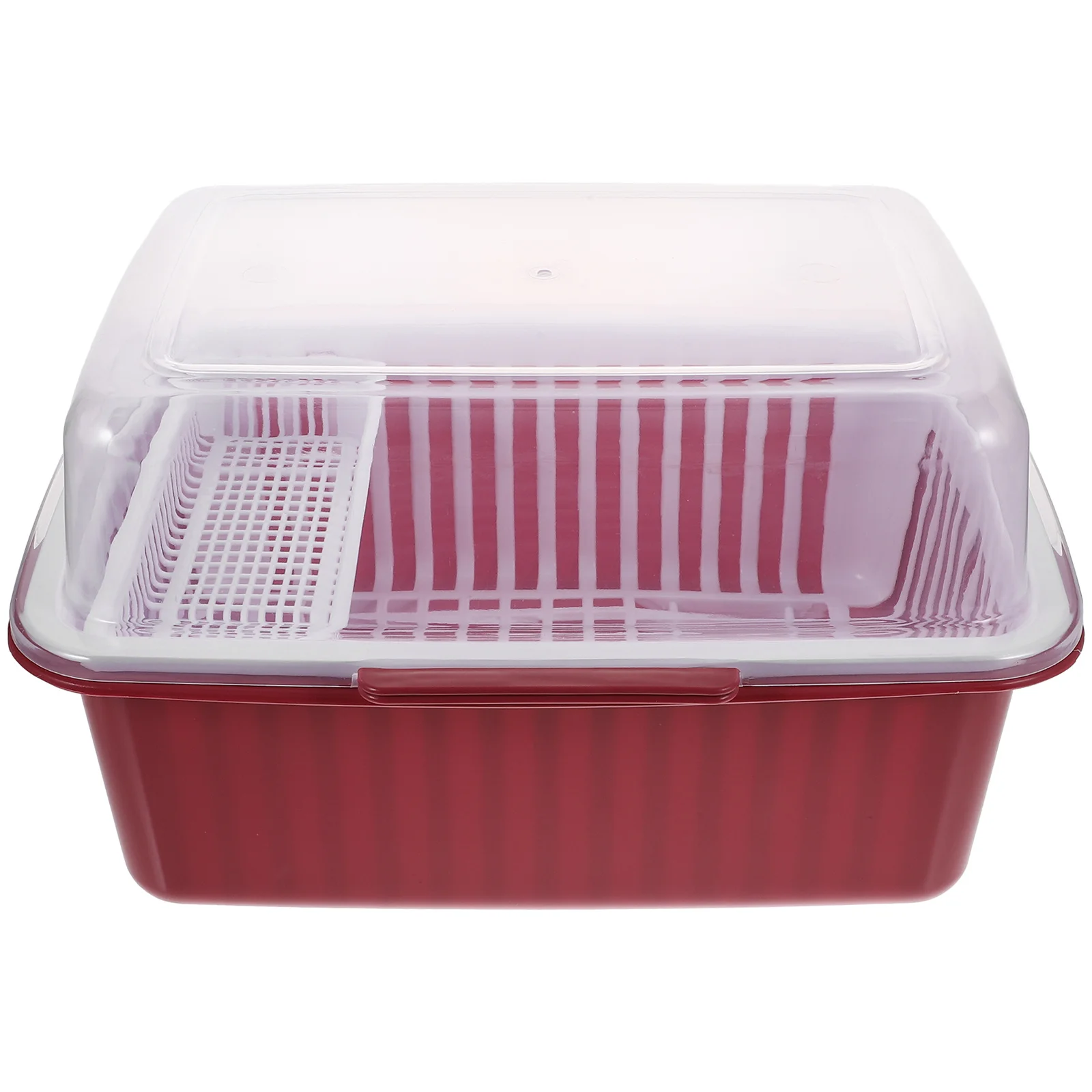 

Tableware Storage Rack Baby Bottle Holder Drying Box Portable Milk Bottle Container Clamshell Design Multi Function Bowl Storage