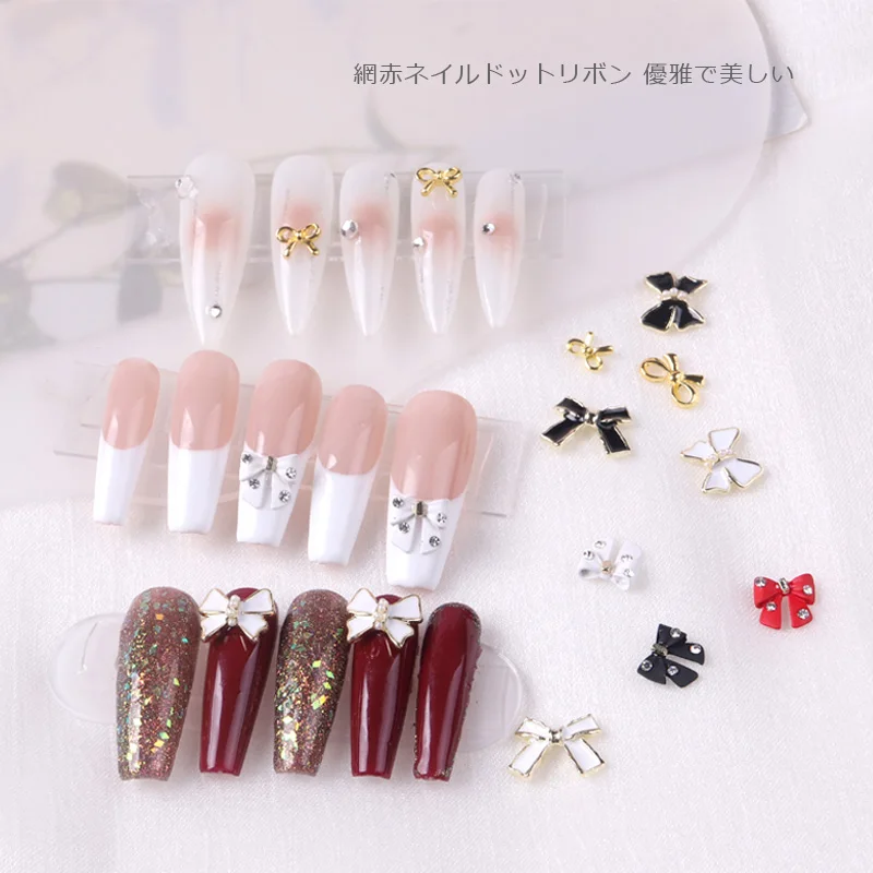 

TSZS 2022 Nail Art Decoration Japanese Style Cute Mini Bow Tie Nail Art Accessories