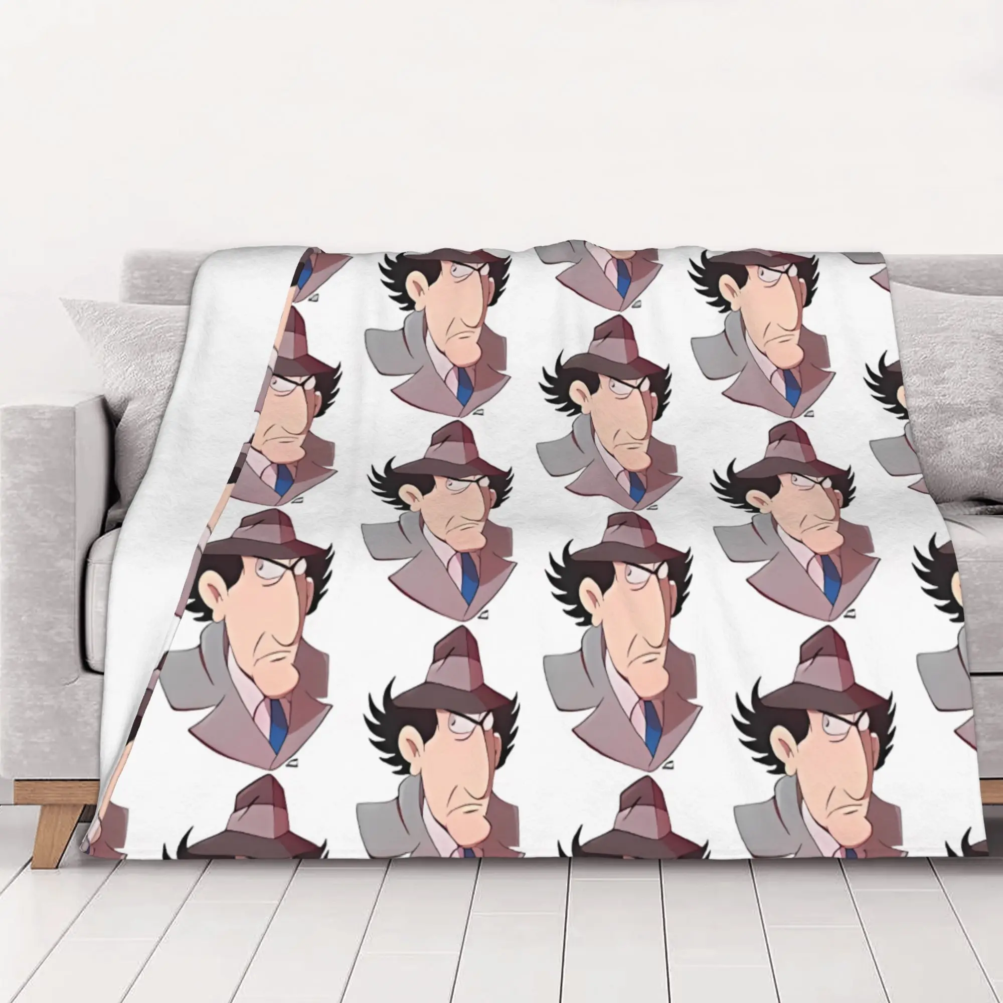 1PC home Cute Room Decor Mad Gadget Blanket Throw Blanket Inspector Gadget Novelty Warm Blanket All Season