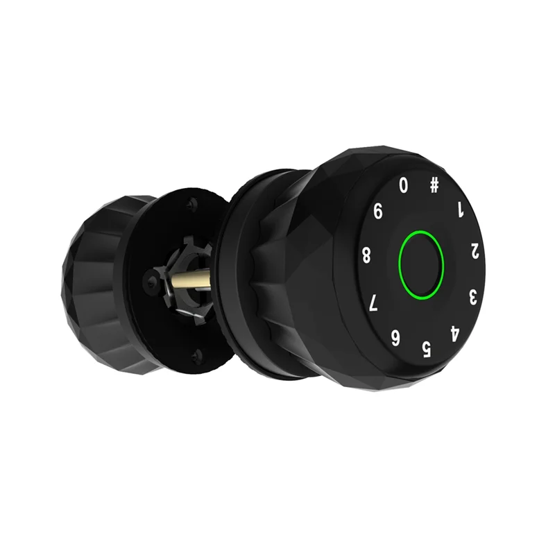 Neu-Tuya Smart Fingerprint Lock Knob Türschloss Schlüssel, Passwort, Bluetooth & APP Entsperren Funktionalität Sicher Bequem Zugang