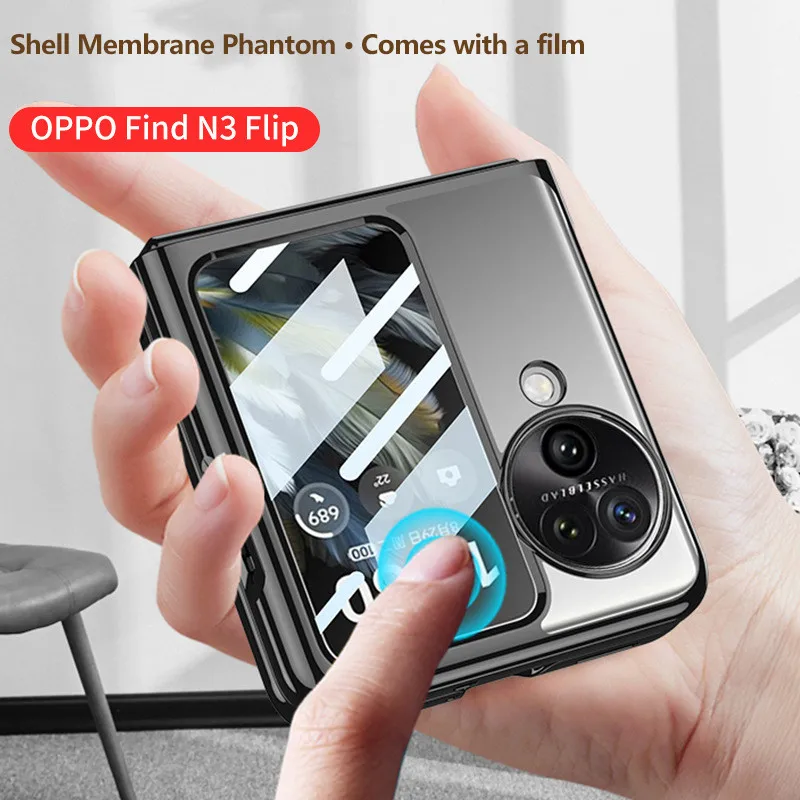 Luxury Electroplated Phantom Series Phone Protective Case Cover For OPPO Find N3 Flip N3FLIP