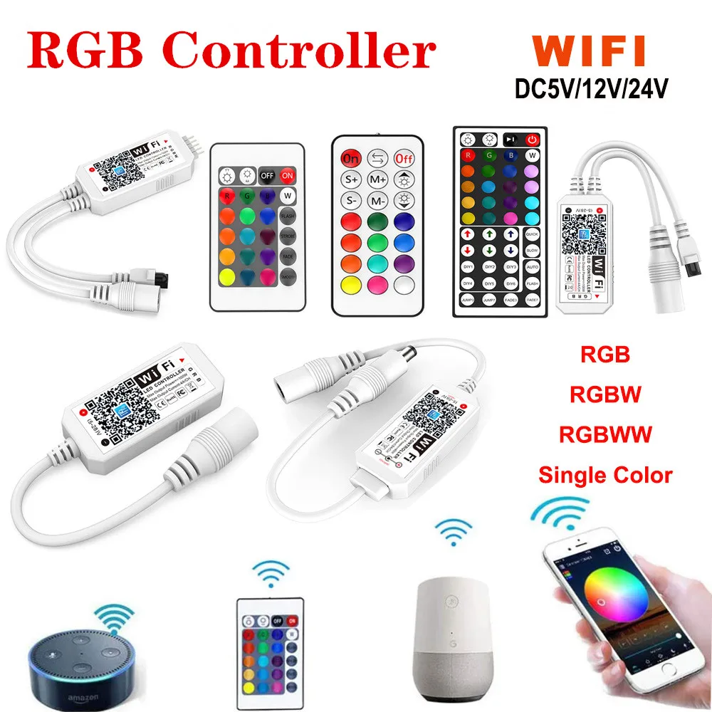 Magic Home WIFI Controller LED 5V 12V 24V RGBW RGBWW RGB + CCT Bluetooth 2.4G Touch Per 5050 2835 WS2811 WS2812B Striscia Led