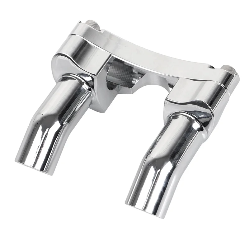 

WO-Chrome 4" Tall Handlebar Risers Top Clamp For Tour Glide Dyna Road King Aluminum Handlebar Riser Handlebar Riser