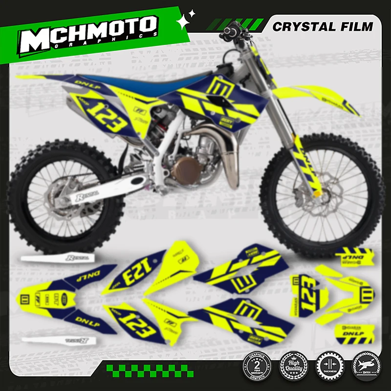 

MCHMFG MOTOR Motorfiets Grafische Decal Stickers Kits For Husqvarna TC85 TC 85 2014 2015 2016 2017 004
