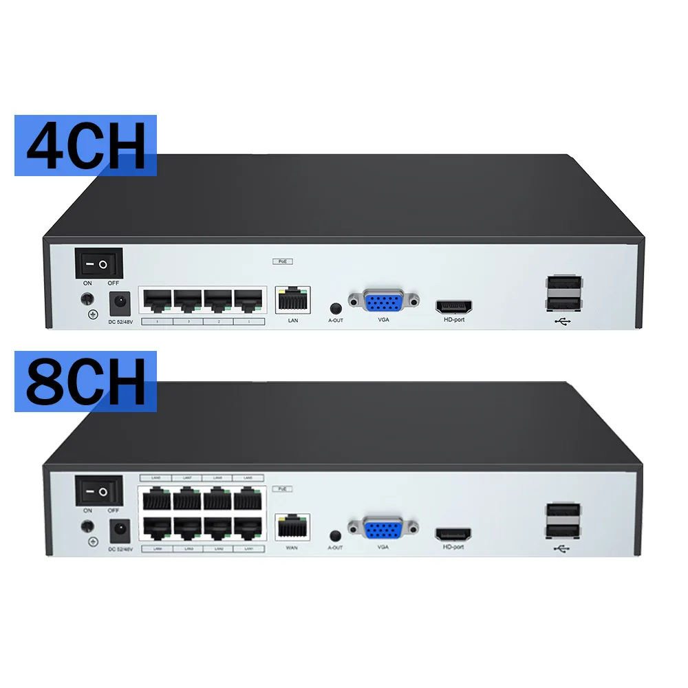 Advanced 12MP PoE NVR for 12MP Free Remote Monitoring 24/7 Recording Motion Detection Intelligent Playback