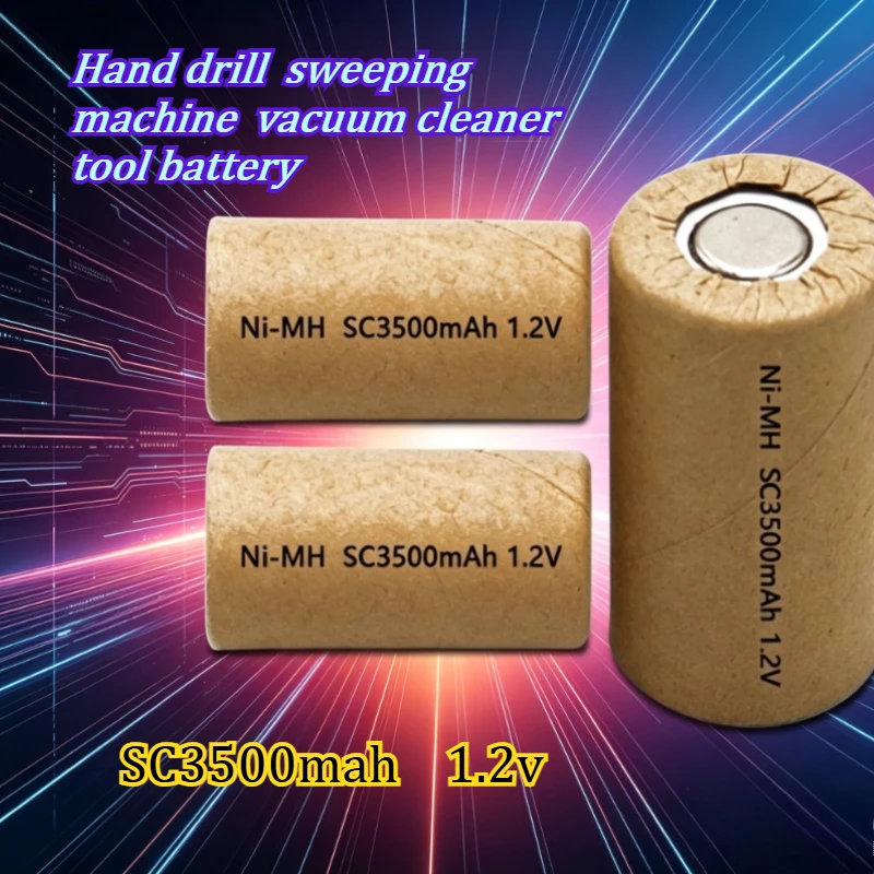 

SC3500mah Nickel Hydrogen Power Battery NI-MH 1.2v Handheld Drill Sweeping Machine Range Vacuum Cleaner Tool Battery Pack