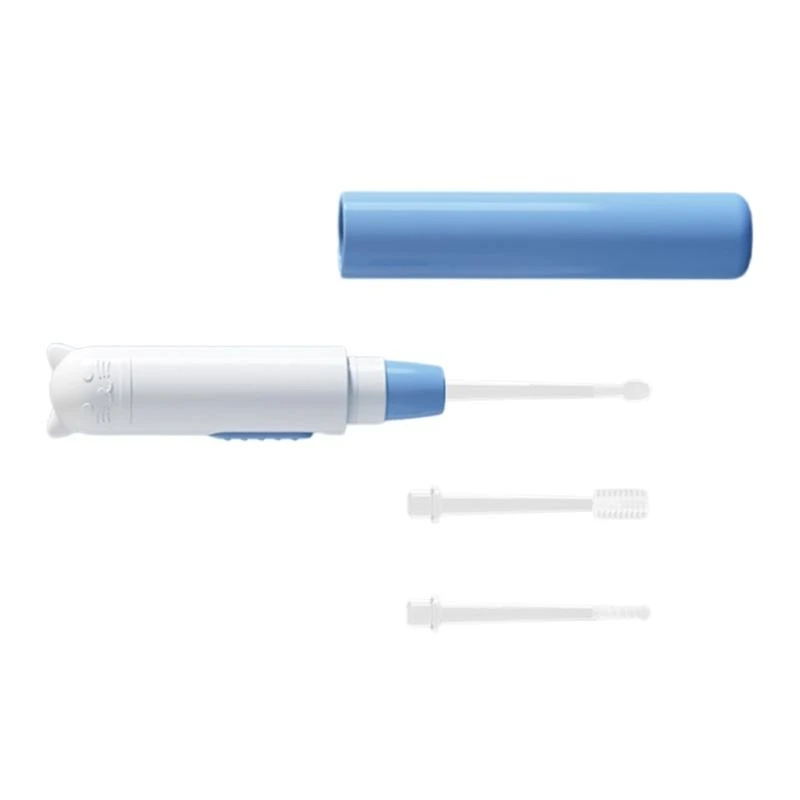 Ferramenta remoção cera ouvido J15U com luz LED e cabeça substituição escavador cera ouvido para bebê