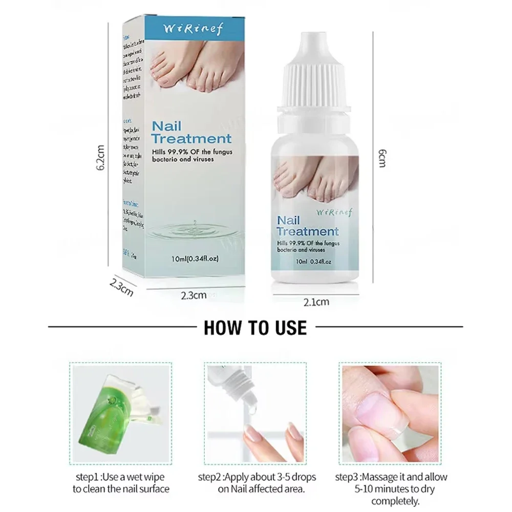 Nail Fungus Treatment Serum Toe Nail Fungus Removal Essence Anti Infection Paronychia Onychomycosis Hand Foot Nail Care Cream