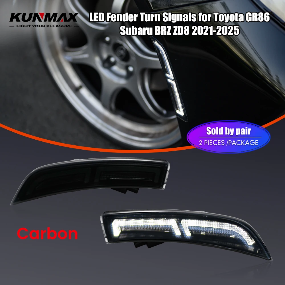 

2PCs Front Corner Side Marker Light Fender Turn Signal Light Replacement For Toyota GR86 Subaru BRZ ZD8 2021-2025 Indicator Lamp