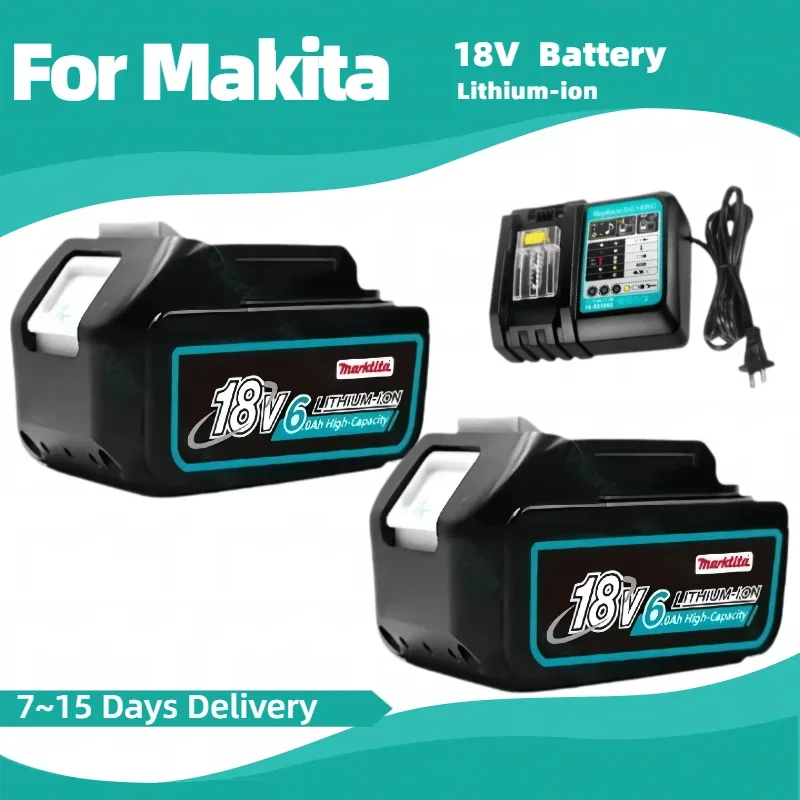 For Makita 18V 100% Original Rechargeable Battery DDF487 DTD173 DTW700 DGA404 DGA404 Replaceable LED Lithium-ion 6.0/8.0/12.0Ah