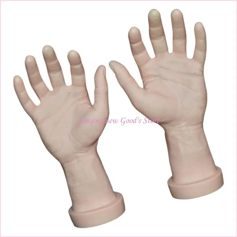 57QA 2X إكسسوار أيدي عارضة أزياء واقعية لعرض المجوهرات والوسائل التعليمية #5