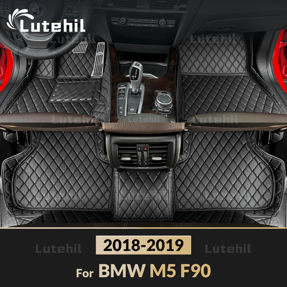 

Автомобильные коврики для BMW M5 F90 2018 2019, пользовательские автомобильные подушечки для ног, автомобильный ковер, аксессуары для интерьера