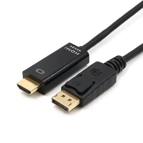 Imagen 2 del producto Cable compatible con DisplayPort a HDMI 4K, 1M, 1,8 M, 1080P @ 60Hz, puerto de pantalla DP a HDMI, Cable compatible para portátiles y proyectores