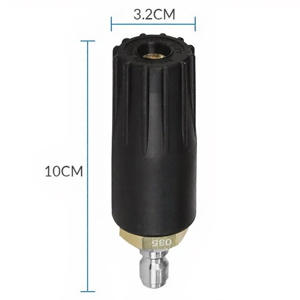 High Pressure Car Wash Nozzle 360 Degree Lotus Rotating Straight Cylinder Nozzle Versatile Cleaning Nozzle Garden Cleaning Tools