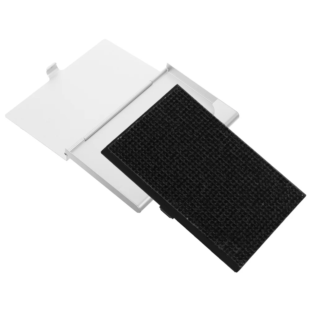 

2pcs Shiny Rhinestone Water Drill Business Card Box Aluminum Alloy Ultra-Thin Metal Card Holder For Women Men Portable Office