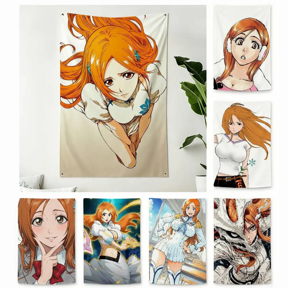 Inoue O-Orihime B-BLEACH Home Decor Wall Hanging Vertical Flags Indoor Outdoor