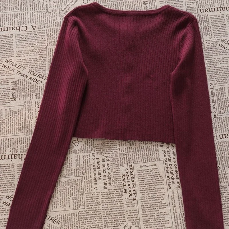 Ensemble trois pièces cardigan court, jupe demi-corps, pull à carreaux, style coréen, pour filles, doux et épicé