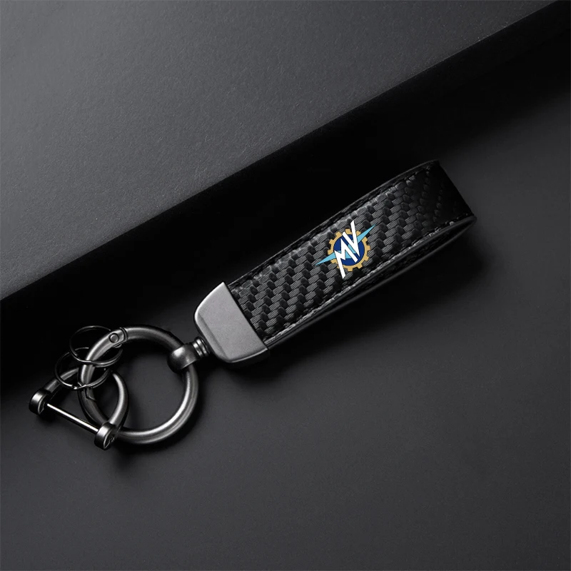 High-Grade Leather Motorcycle Keychain Holder Keyring for MV Agusta F3 675 800 Brutale 800 1000