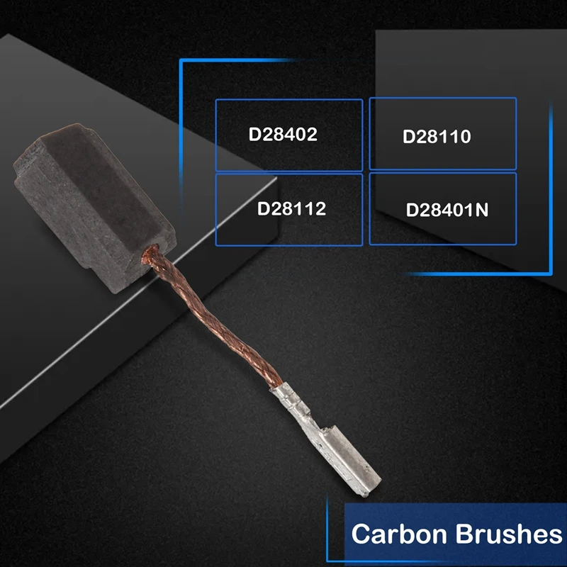 Includes (10 Piece) 650916-01 Carbon Brushes Fits Carbon Brushes For Dewalt D28402, D28110, D28112, D28401N 5-Pair