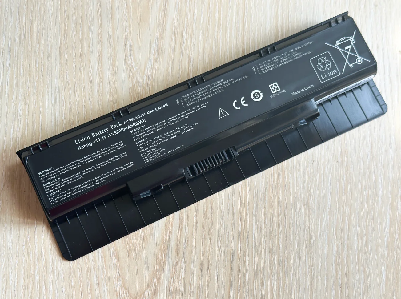 Ordinateur portable batterie A31-N56 Pour ASUS A32-N56 A33-N56 N46 N76 N56 N46V batteries N56V B53V B53A F45A F45U N76V R500N N56D batterie