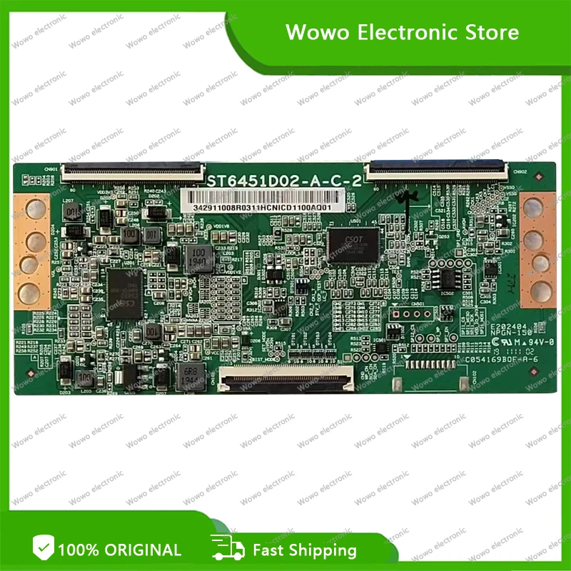 Good Test Original Logic board ST6451D02-A-C-2 T-con Board for L65M5-EA 65inch 4K B55A758U Strict test quality assurance