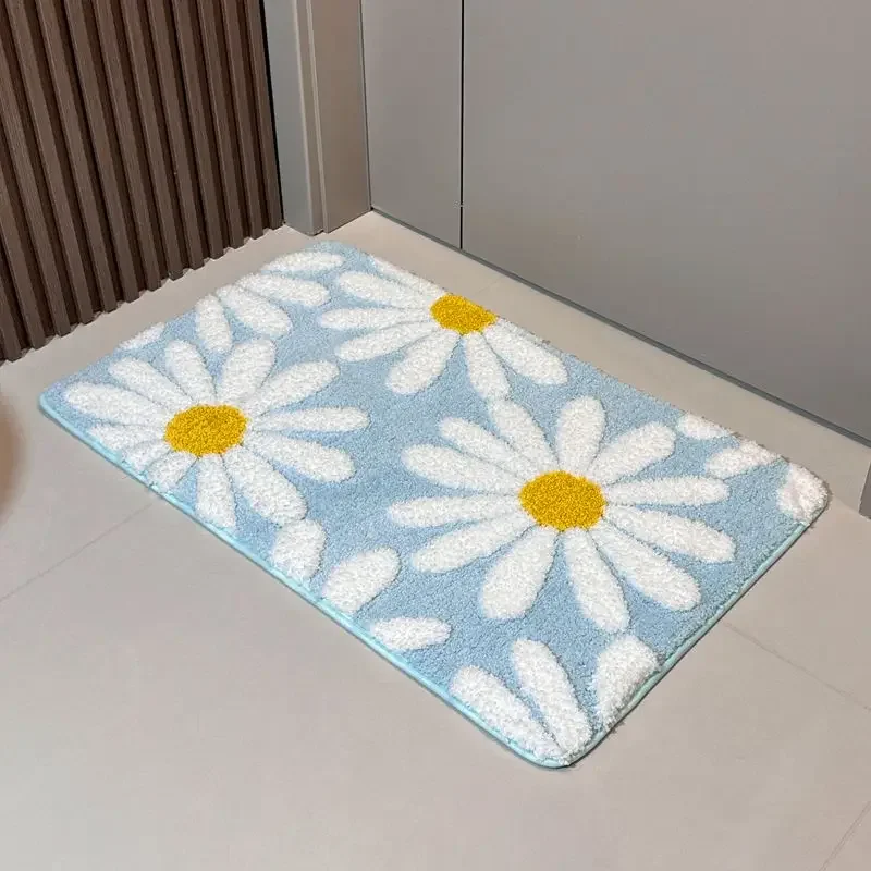 Bathroom Absorbent Floor Mat Household Toilet Carpet Foot Mat Door Mat Entry Door Bedroom Door Mat Toilet Door Mat