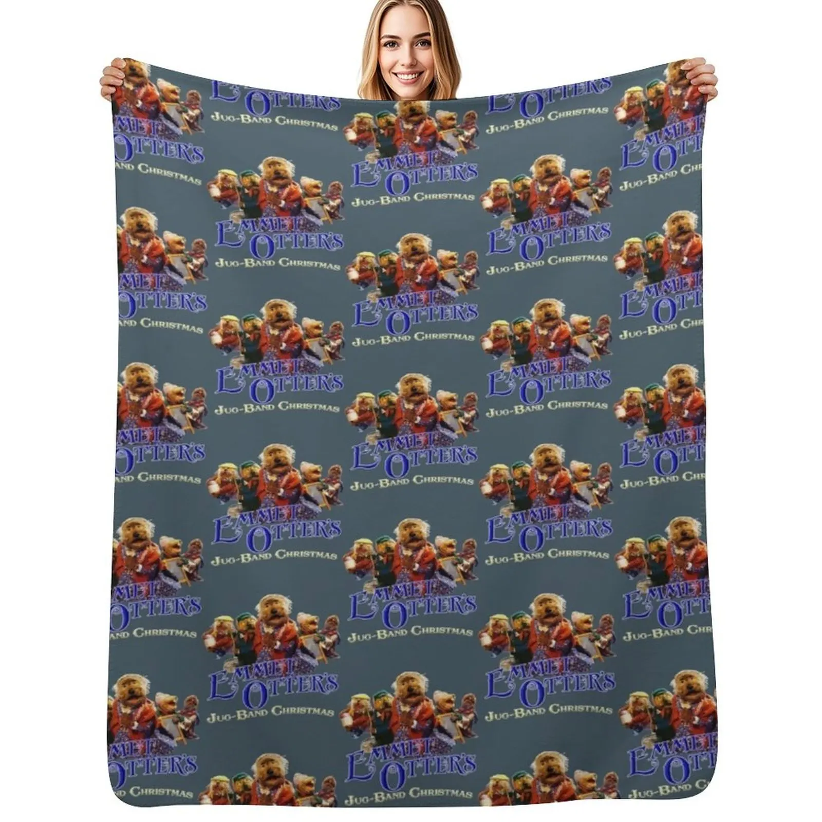 Emmet Otters Jug Band Christmas Essential Throw Blanket Ultra Soft Flannel Fleece Blanket for All Seasons