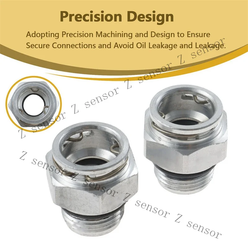 RRR+  Quick-Connect Transmission Cooler Line Fittings 2-pack For Dodge Chrysler Jeep