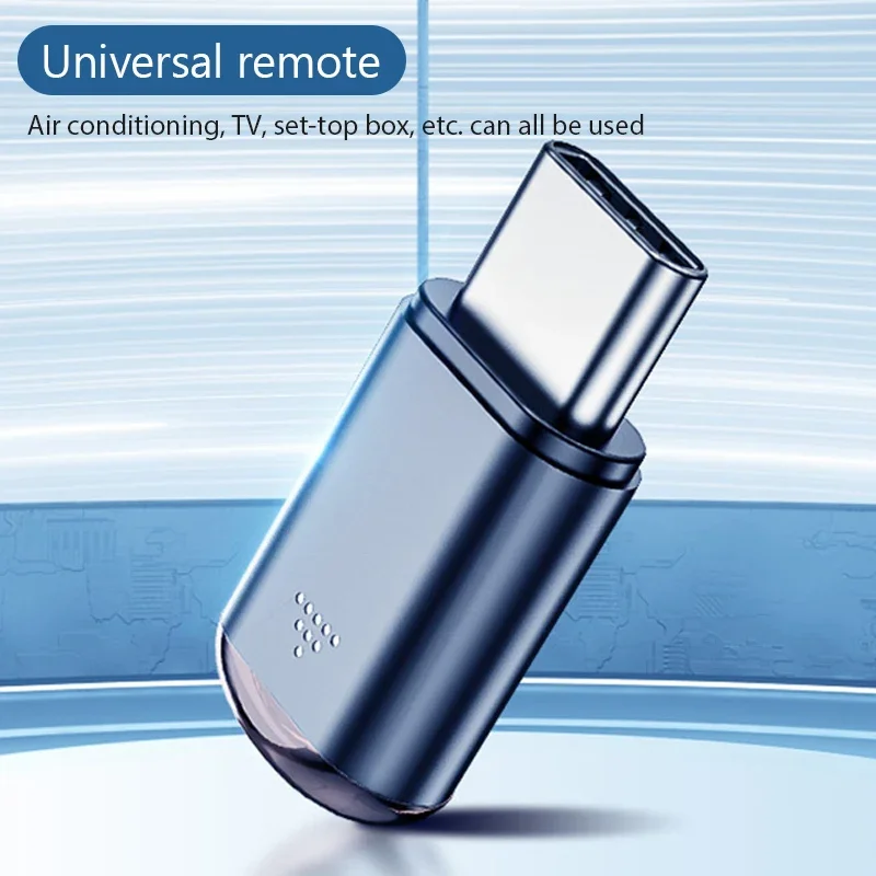 Compact USB-C IR Blaster: Smart Remote for iPhone, Android, TV, AC & Compatible With Other Infrared Devices