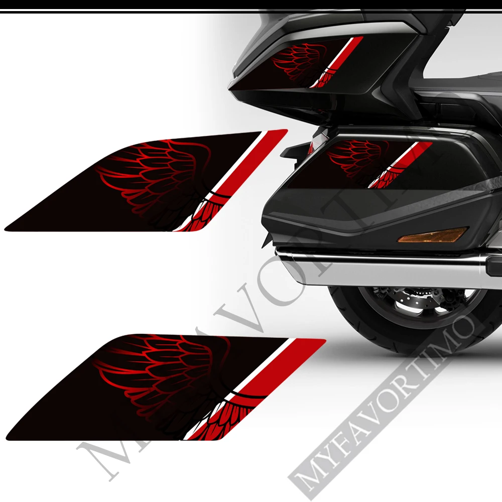 Motorcycle Tank pad body trunk luggage Fuel oil stickers kit decals protection For HONDA Goldwing GL1800 GL 1800 Tour