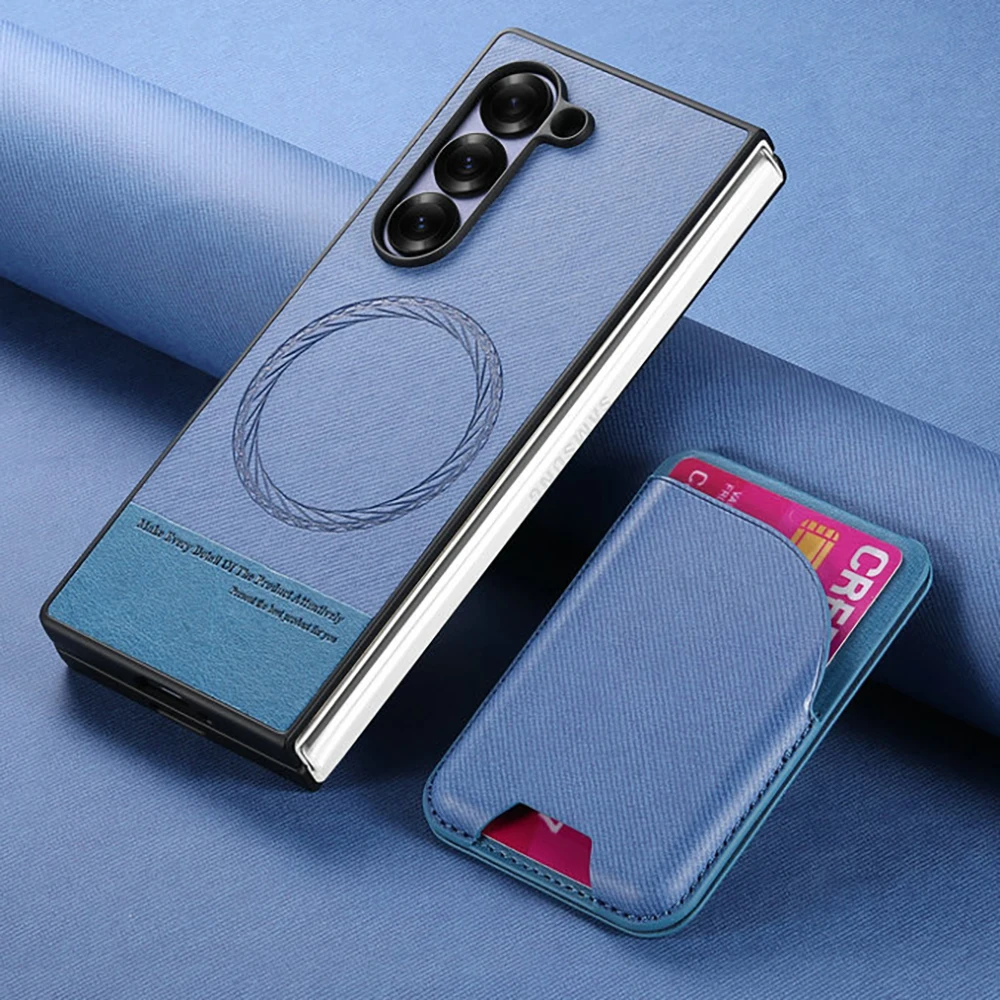 

Z Fold7 5G 2025 Magnet Back Case For Samsung Galaxy Z Fold 7 2In1 Detachable Leather Card Cover For Galaxy Z Fold 7 Funda