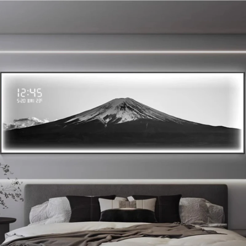 غرفة المعيشة الديكور اللوحة ساعة إلكترونية الحديثة الراقية الإبداع ساعة حائط عناصر ديكور المنزل reloj de pared الأثاث #6