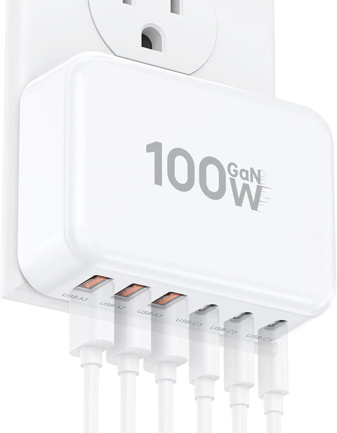 100W Gan 6-Port Usb…